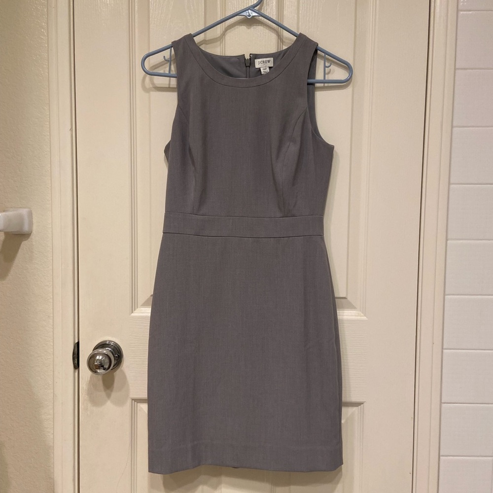 NWT J Crew Suiting Dress in Heather Gray (Size: 0P)